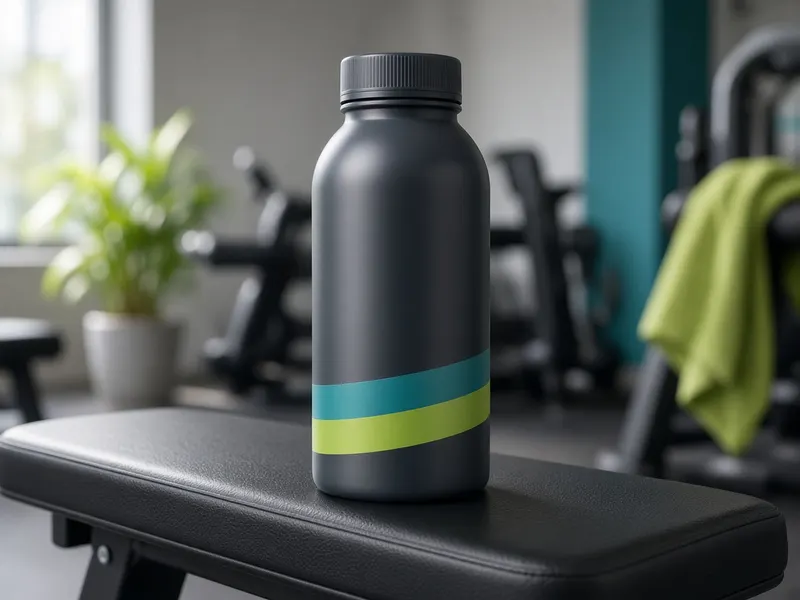 High-protein Pro Elite style plant protein shake bottle for training days