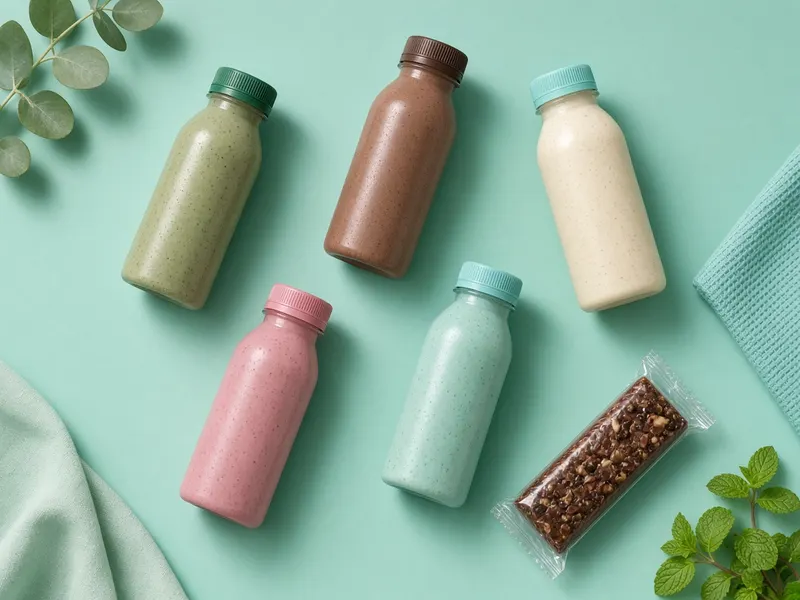 Assorted plant protein shakes and bar to help choose the right OWYN product